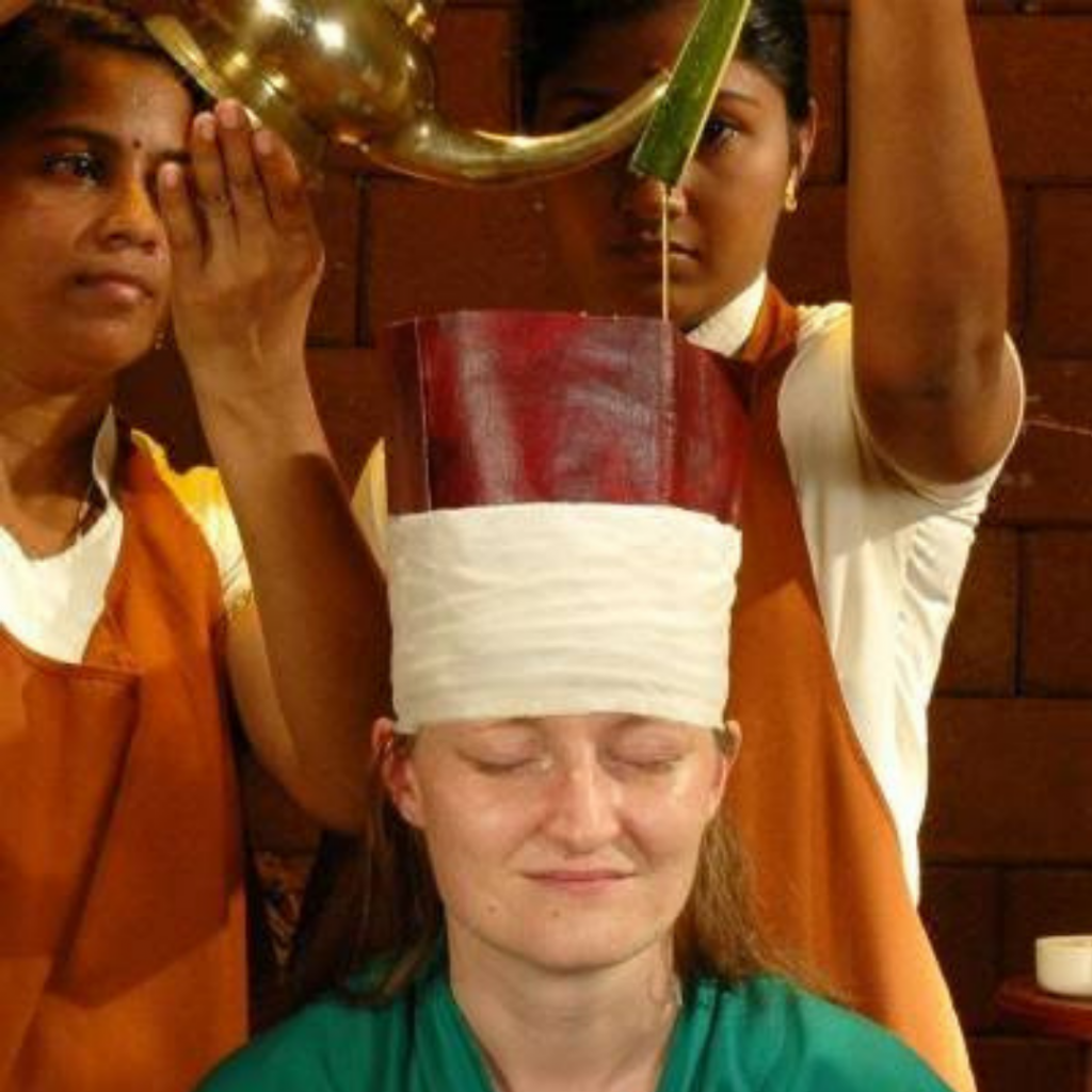 Shiro Basti - Pouring of oil on Head Area